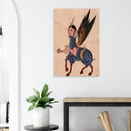 Persian Miniature Al Buraq Mythical Creature Print Islamic Mythology Wonders Of Creation Wall Art Folk Animals Myth Symbolism