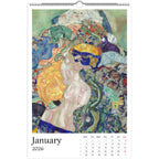 13 Artworks Of Gustav Klimt 2026 Art Calendar 11x16.5, Art Nouveau Movement, Masterpieces, Golden Aesthetic, Vintage Vibe, Art Gift