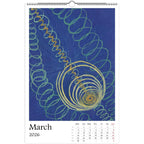 13 Artworks Of Spiritual Abstract Painting 2026 Wall Calendar 11x16.5, Hilma Af Klint, Mystical Calendar, Pastel Decor Gift