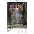13 Artworks Of John William Waterhouse 2026 Art Calendar 11x16.5, Pre Raphaelite, Fine Art, Dark Academia, Moody, Gift For Her