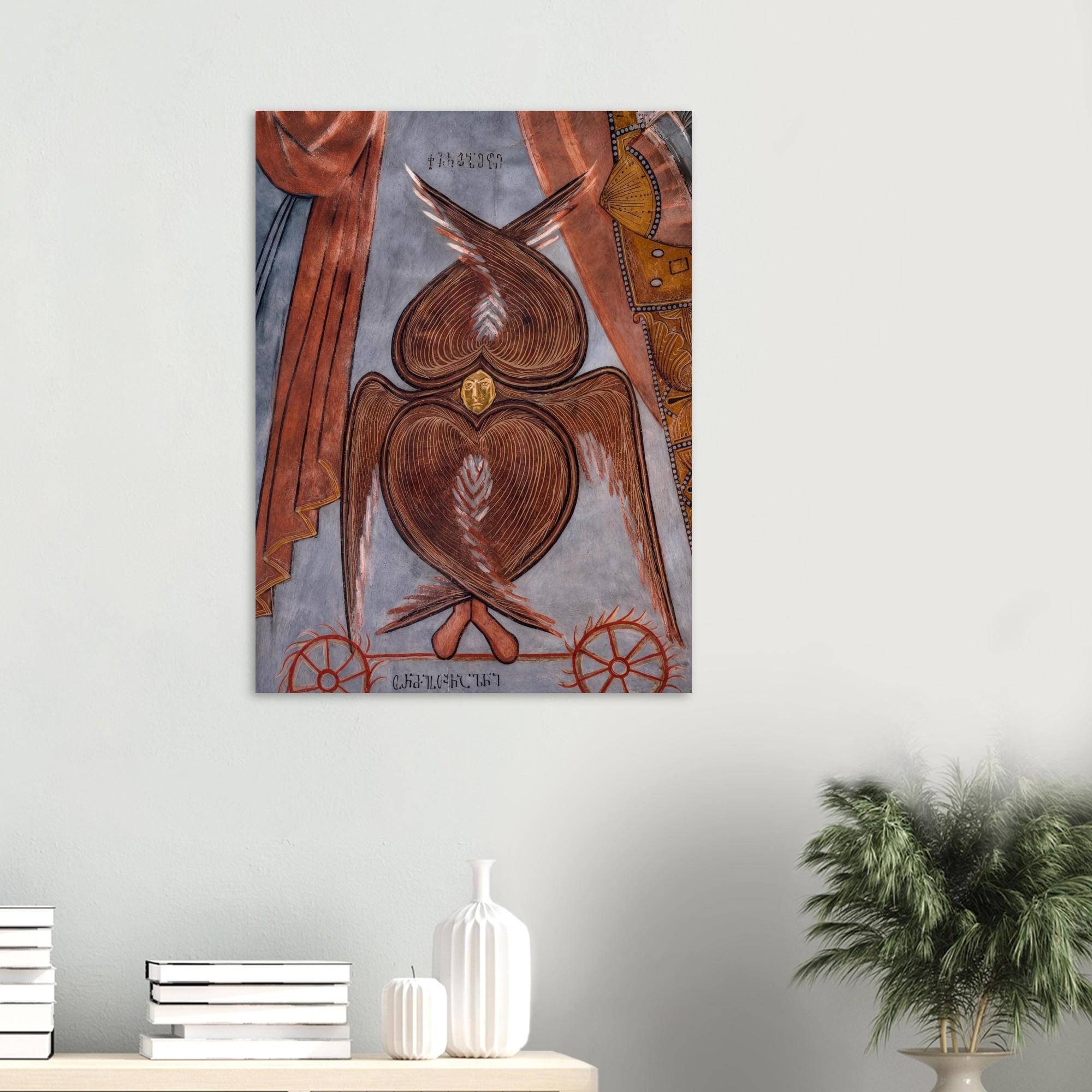 Medieval Seraphim Angel Wall Art Vintage Byzantine Religious Print Ancient Orthodox Christian Decor Sacred Medieval Icons