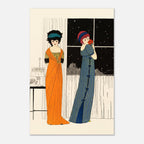 George Barbier Le Belvedere 1924 Art Deco Print Vintage French Fashion Illustration Worth Dress Wall Art Art Nouveau Vintage
