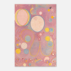 The Ten Largest No 8 Adulthood by Hilma af Klint, Mystical Wall Art, Spiritual Diagram, Abstract Painting, Feminist Art, Vintage Art