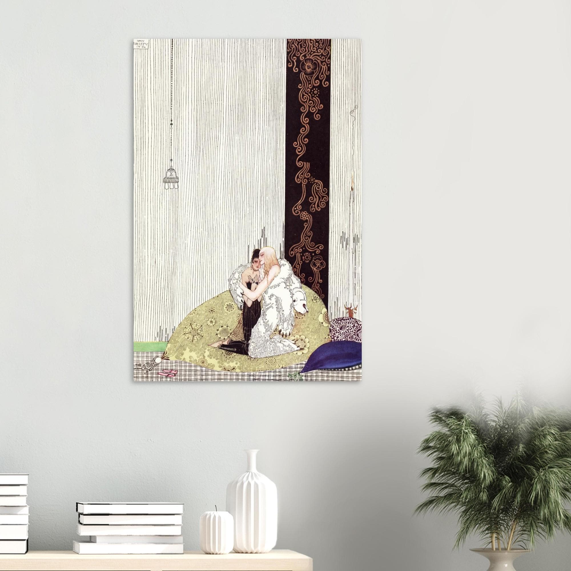 Kay Nielsen Art Print East of the Sun West of the Moon White Bear King Illustration Vintage Fairytale Art Nouveau Vintage