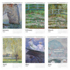 13 Artworks Of Claude Monet 2026 Art Calendar 11x16.5, French Impressionism, Nature Scenes, Fine Art, Retro Vibe, Holiday Gift