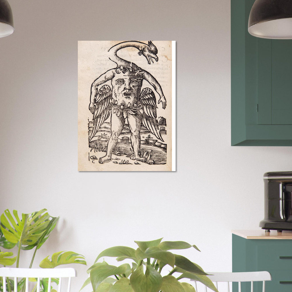 Renaissance Woodcut Monster Art Print Ulisse Aldrovandi Monstrorum Historia Antique Mythical Beast Wall Decor Poster Myth And Symbolism