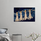 The Milky Way Art Nouveau Print, Celestial Goddess Wall Art, Vintage Starry Night Tapestry Poster, Myth & Symbolism DGbi