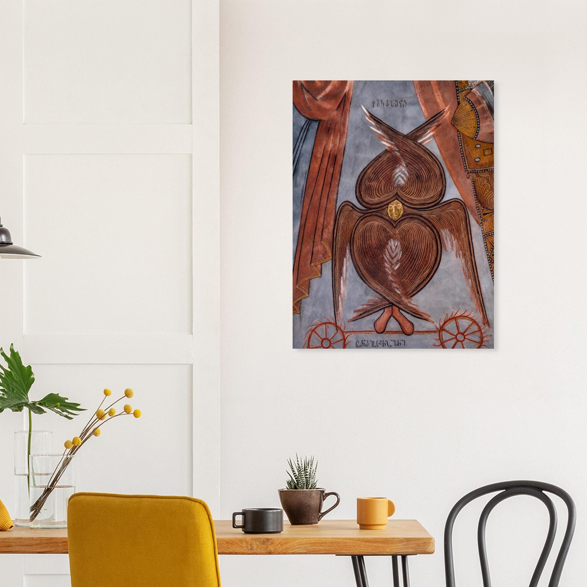 Medieval Seraphim Angel Wall Art Vintage Byzantine Religious Print Ancient Orthodox Christian Decor Sacred Medieval Icons