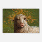 Jan Van Eyck Ghent Altarpiece Mystic Lamb Wall Art Antique Renaissance Sheep Painting Oddity Religious Print Animals and Creatures