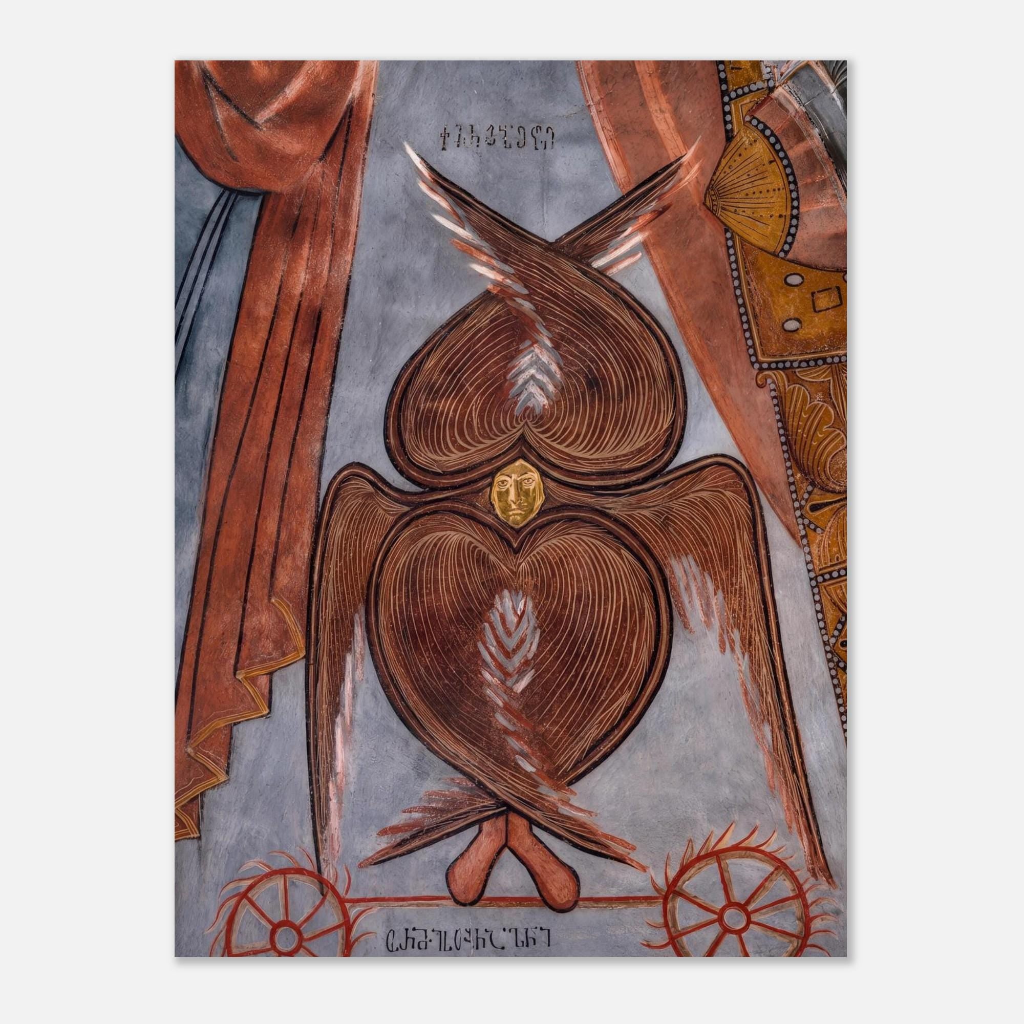 Medieval Seraphim Angel Wall Art Vintage Byzantine Religious Print Ancient Orthodox Christian Decor Sacred Medieval Icons