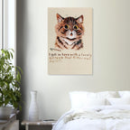 Louis Wain Cat Art Print | Vintage Whimsical Kitten Wall Art | Victorian Cat Lover Gift | Unframed Retro Tabby Cat Poster Print