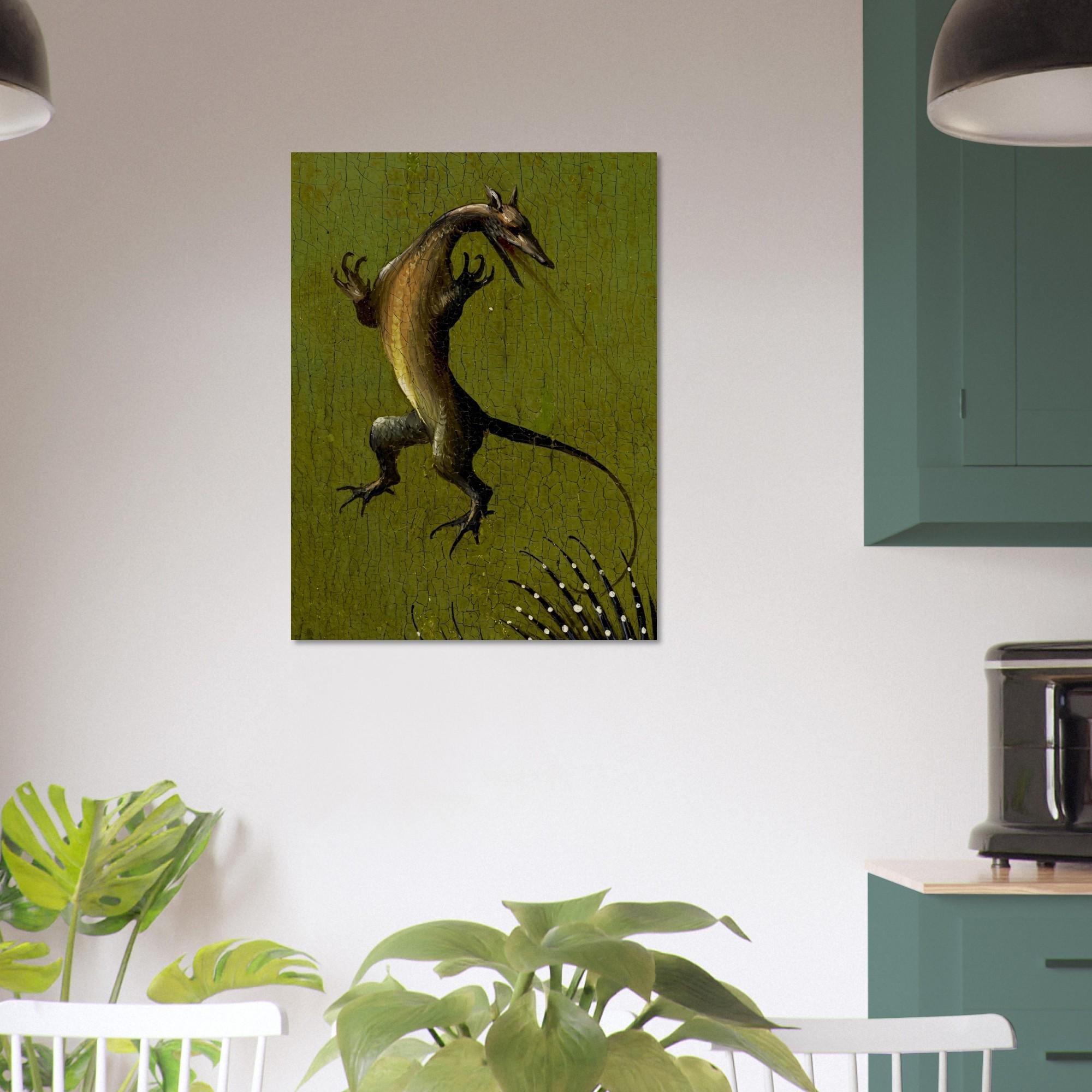 Hieronymus Bosch Monster Wall Art Vintage Renaissance Beast Painting Weird Dark Fantasy Creature Poster Decor Dark Fantasy And Macabre