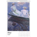 13 Artworks Of Claude Monet 2026 Art Calendar 11x16.5, French Impressionism, Nature Scenes, Fine Art, Retro Vibe, Holiday Gift