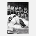 Louis Wain Cats Nightmare Vintage Cat Print Victorian Gothic Wall Art Surreal Owl Illustration Eccentric Animals Creatures