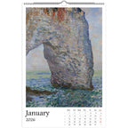 13 Artworks Of Claude Monet 2026 Art Calendar 11x16.5, French Impressionism, Nature Scenes, Fine Art, Retro Vibe, Holiday Gift