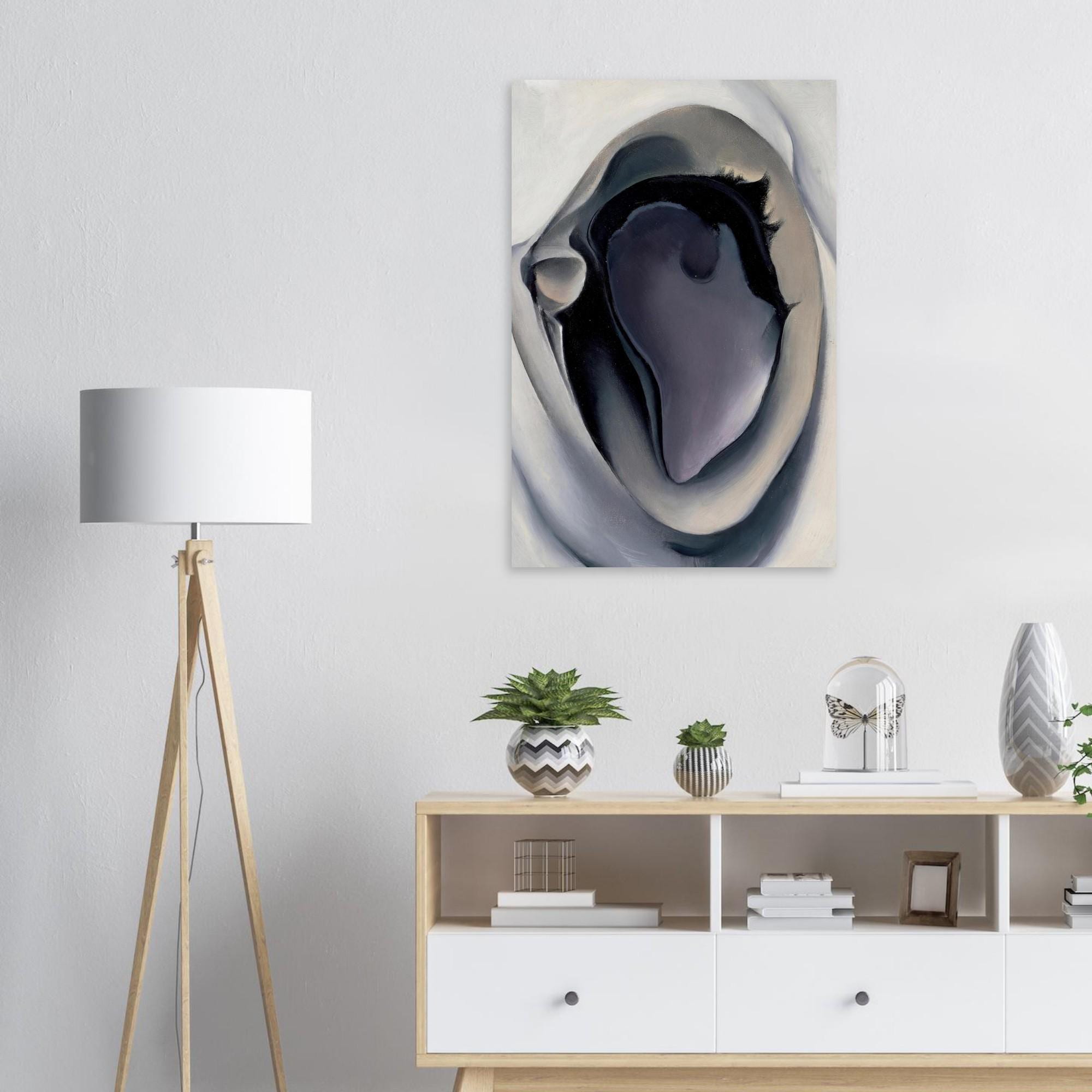 Clam and Mussel by Georgia O'Keeffe Fine Art Print, Modernist Shell Poster, Minimalist Wall Decor, Museum Quality, Abstract Nature