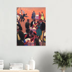 Vibrant Harlem Renaissance Art Archibald Motley Nightlife Jazz Age Scene African American Modernism Print Portraits and Figures