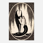 Alastair The Sphinx Oscar Wilde Illustration Antique Serpent Goddess Art Nouveau Decadent Dark Gothic Print Myth and Symbolism
