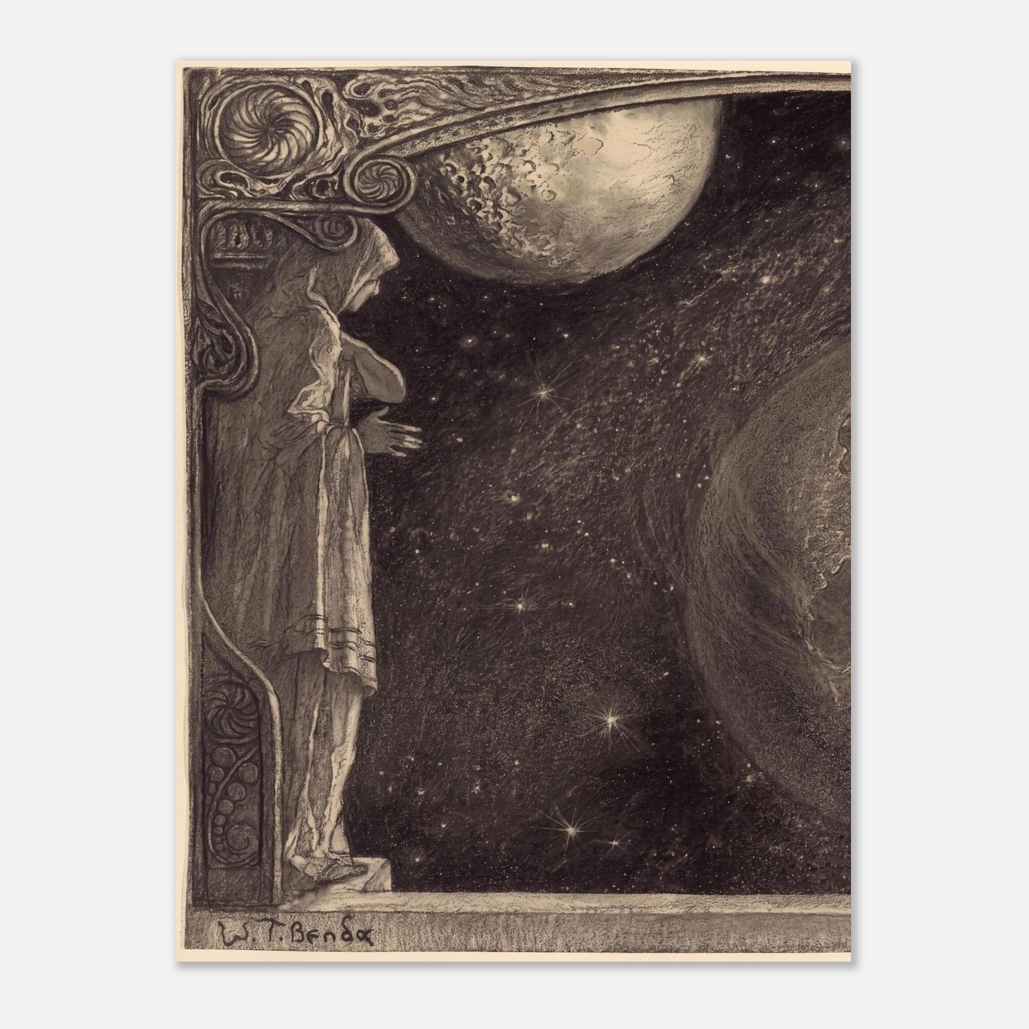 Vintage Astronomy Print Celestial Wall Art Antique Space Illustration Moody Academic Decor Art Nouveau And Vintage