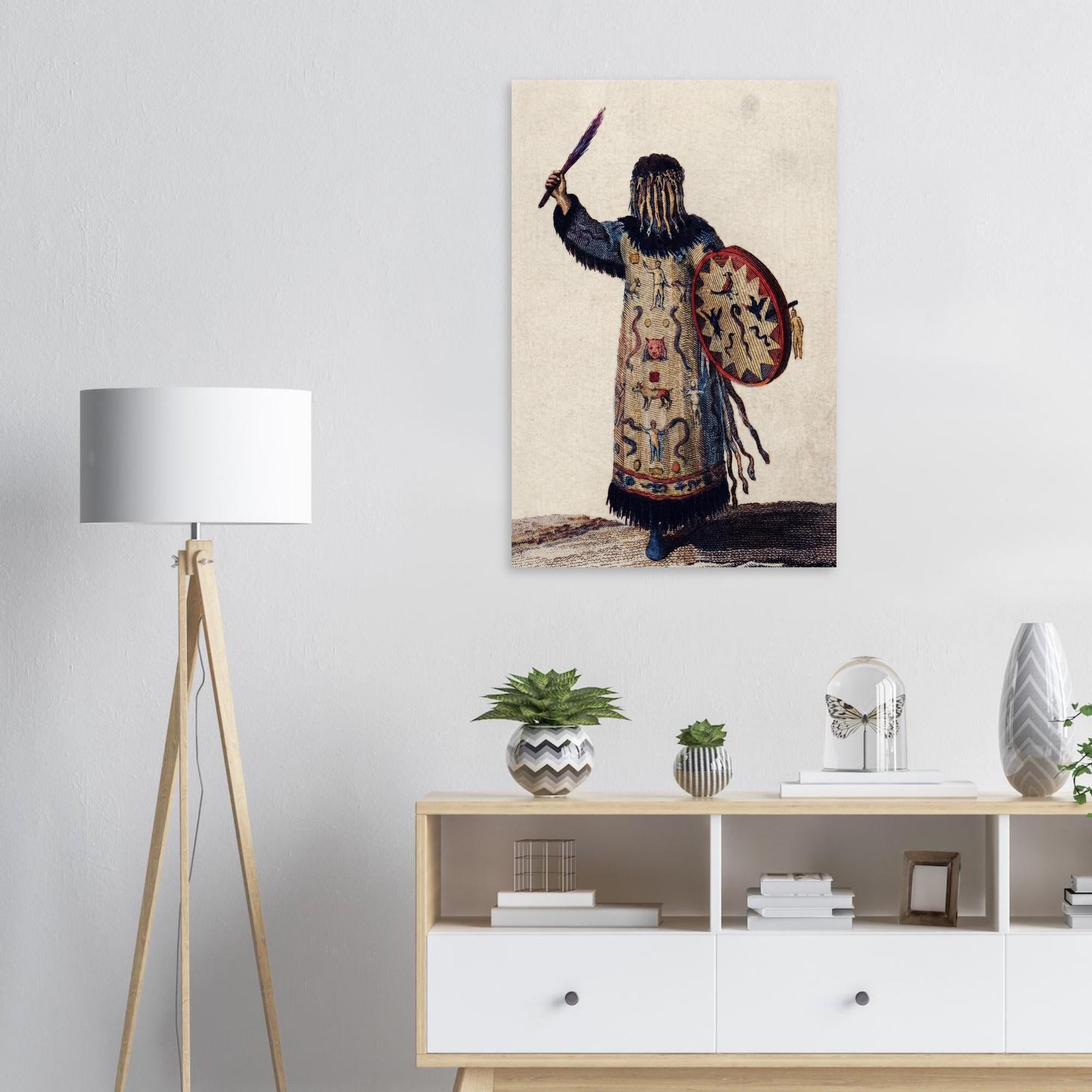 Siberian Shaman by William Alexander Fine Art Print, Antique Russian Costume, Ethnic Shamanic Poster, Tribal History Wall Art
