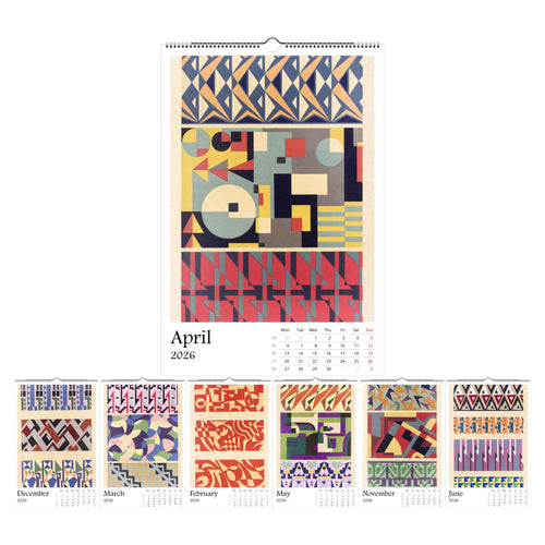 13 Artworks of  Mizuki Heitaro 2026 Art Calendar 11x16.5, Wiener Werkstatte, Abstract Patterns, Vintage Art, Secessionist, Art Gift