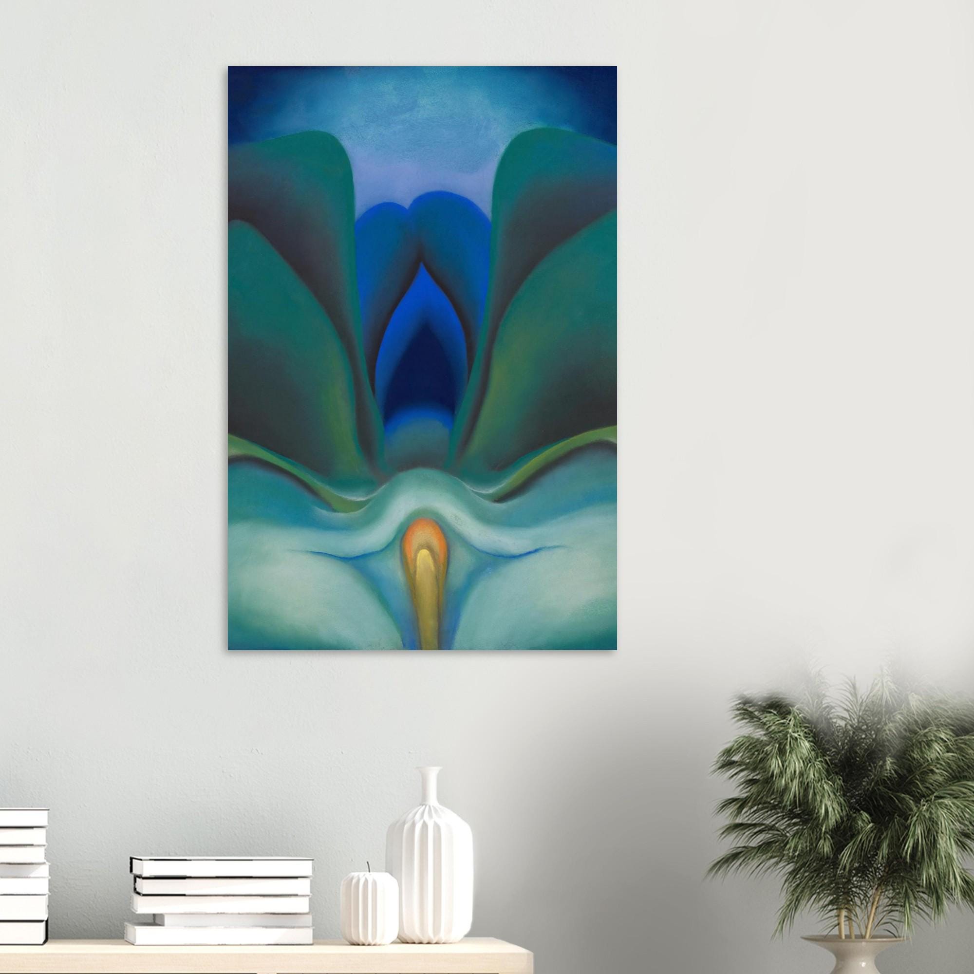 Georgia O'Keeffe Blue and Green Music Art Print, 1921 Abstract Modernist Painting, Museum Wall Decor, Modern & Abstract Art