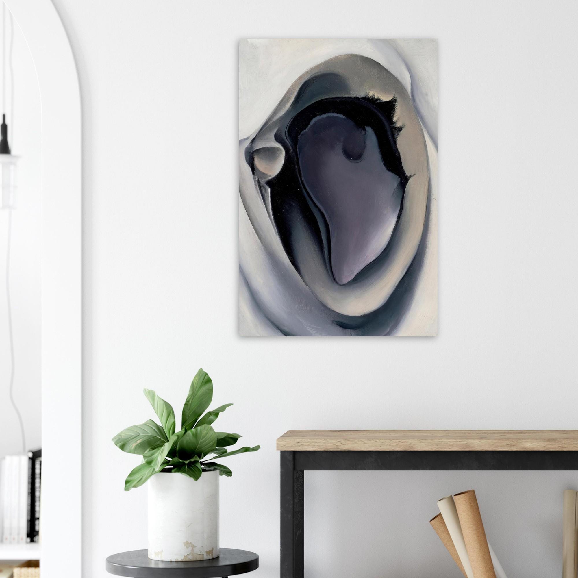 Clam and Mussel by Georgia O'Keeffe Fine Art Print, Modernist Shell Poster, Minimalist Wall Decor, Museum Quality, Abstract Nature