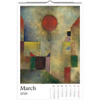 13 Artworks Of Paul Klee 2026 Art Calendar 11x16.5, Bauhaus Art, Abstract Paintings, Retro Modern, Boho Decor, Art Lover Gift