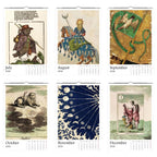 Medieval Marginalia 2026 Art Calendar 11x16.5, Gothic Art, Bizarre Creature, Dark Academia, Weird Medieval, Art Lover Gift