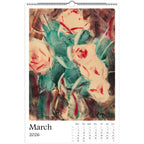 13 Artworks of Christian Rohlfs 2026 Art Calendar 11x16.5, German Expressionism, Floral Monthly Tracker, Vibrant Botanical Aesthetic