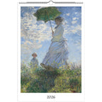 13 Artworks Of Claude Monet 2026 Art Calendar 11x16.5, French Impressionism, Nature Scenes, Fine Art, Retro Vibe, Holiday Gift