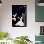Antique Alastair Hans Henning Voigt Art Print Gothic Psyche and Death Illustration Macabre Grim Reaper Wall Art Dark Fantasy Macabre