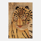 Korean Tiger and Magpie Art Print Minhwa Folk Painting Joseon Dynasty Hojakdo Traditional Asian Animal Wall Art Woodblock Asian Art