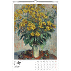 13 Artworks Of Claude Monet 2026 Art Calendar 11x16.5, French Impressionism, Nature Scenes, Fine Art, Retro Vibe, Holiday Gift
