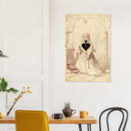 Ace of Spades by E. Le Tellier Fine Art Print, Gothic Nun Decor, Dark Academia Wall Art, Surreal Transformation Card, Occult Poster