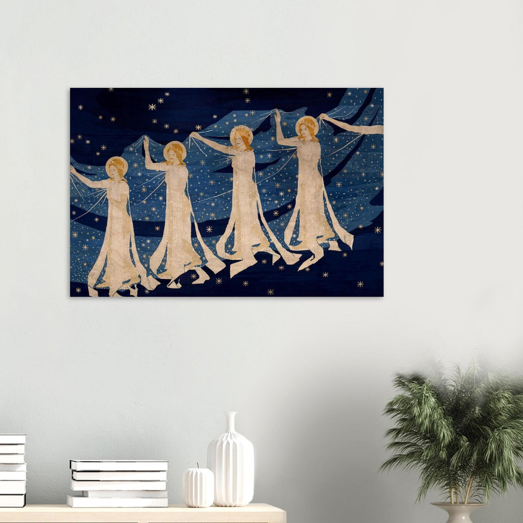 The Milky Way Art Nouveau Print, Celestial Goddess Wall Art, Vintage Starry Night Tapestry Poster, Myth & Symbolism DGbi