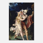 The Fairy Lovers Theodor von Holst 1840 Victorian Fairy Art Print Moody Gothic Romance Mystical Wall Decor Dark Academia Moody