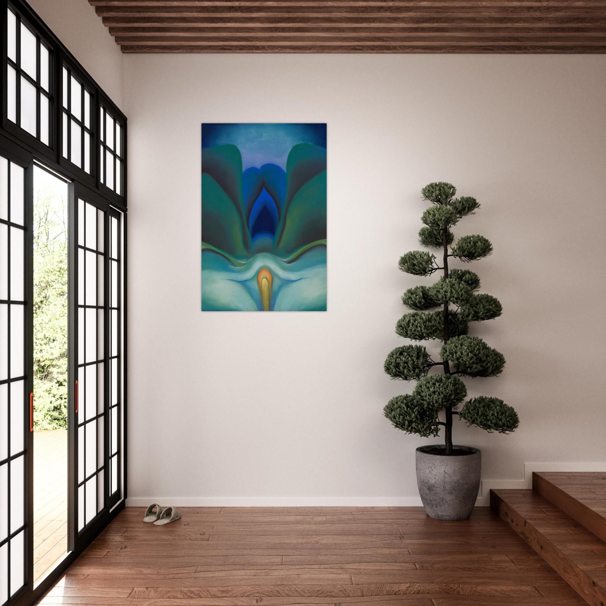 Georgia O'Keeffe Blue and Green Music Art Print, 1921 Abstract Modernist Painting, Museum Wall Decor, Modern & Abstract Art