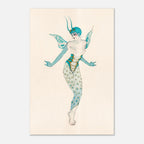 George Barbier Art Deco Print Le Papillon Vintage 1920s Fashion Illustration Butterfly Costume Flapper Art Nouveau and Vintage