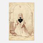 Ace of Spades by E. Le Tellier Fine Art Print, Gothic Nun Decor, Dark Academia Wall Art, Surreal Transformation Card, Occult Poster