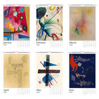 13 Artworks of Wassily Kandinsky 2026 Wall Calendar 11x16.5, Abstract Art Monthly Planner, Bauhaus Design 12 Month Hanging, Modern Artist