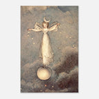 Vintage Hermann Kaulbach The Fairy of the Moon Antique Celestial Wall Art Victorian Fairy Illustration Art Nouveau And Vintage