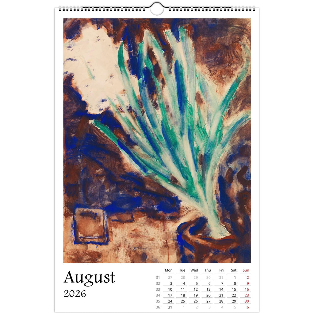 13 Artworks of Christian Rohlfs 2026 Art Calendar 11x16.5, German Expressionism, Floral Monthly Tracker, Vibrant Botanical Aesthetic