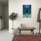Georgia O'Keeffe Blue and Green Music Art Print, 1921 Abstract Modernist Painting, Museum Wall Decor, Modern & Abstract Art