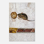 Roman Mouse Mosaic Art Print | Asarotos Oikos Unswept Floor | Ancient Rome Wall Art | Classics Gift | Archaeology Room Decor Poster Print