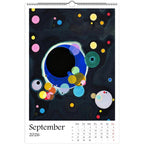 13 Artworks of Wassily Kandinsky 2026 Wall Calendar 11x16.5, Abstract Art Monthly Planner, Bauhaus Design 12 Month Hanging, Modern Artist