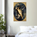 Nyx Night Goddess by Gustave Moreau Fine Art Print, Dark Academia Decor, Greek Mythology Wall Art, Symbolist Painting, Gothic Poster