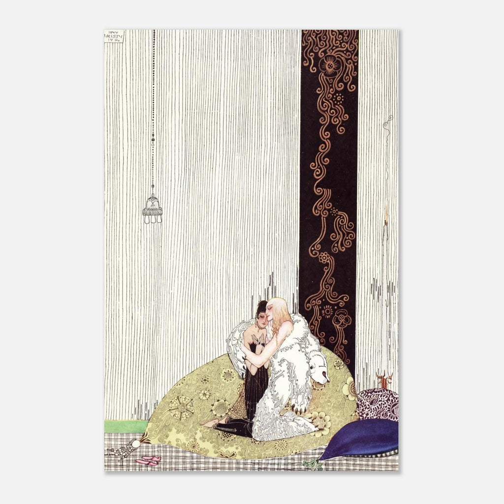 Kay Nielsen Art Print East of the Sun West of the Moon White Bear King Illustration Vintage Fairytale Art Nouveau Vintage