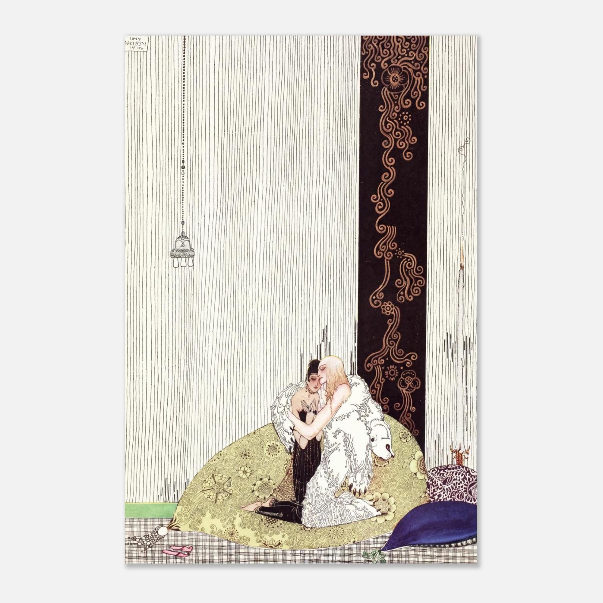 Kay Nielsen Art Print East of the Sun West of the Moon White Bear King Illustration Vintage Fairytale Art Nouveau Vintage