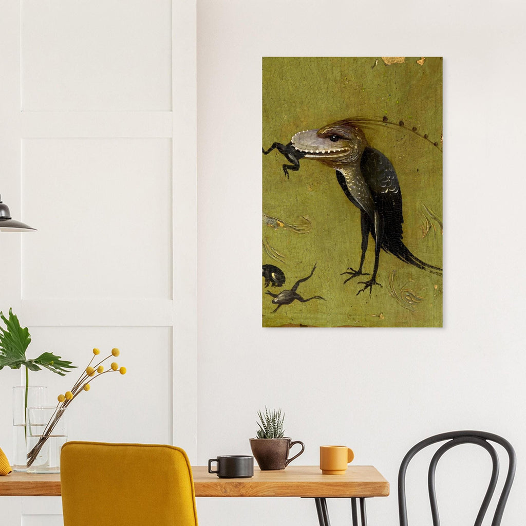 Hieronymus Bosch Bird Monster Eating Frog Art Print Medieval Weird Wall Decor Dark Academia Gothic Home Art Dark Academia & Moody